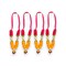 Set of 4 Mini Idol Mala 4.5 Inches God Goddess Haar Mala Makhmali Bhagwan Haar Idol Diwali Pooja Item Garland for Photo Frame God Shringar Reusable Mala